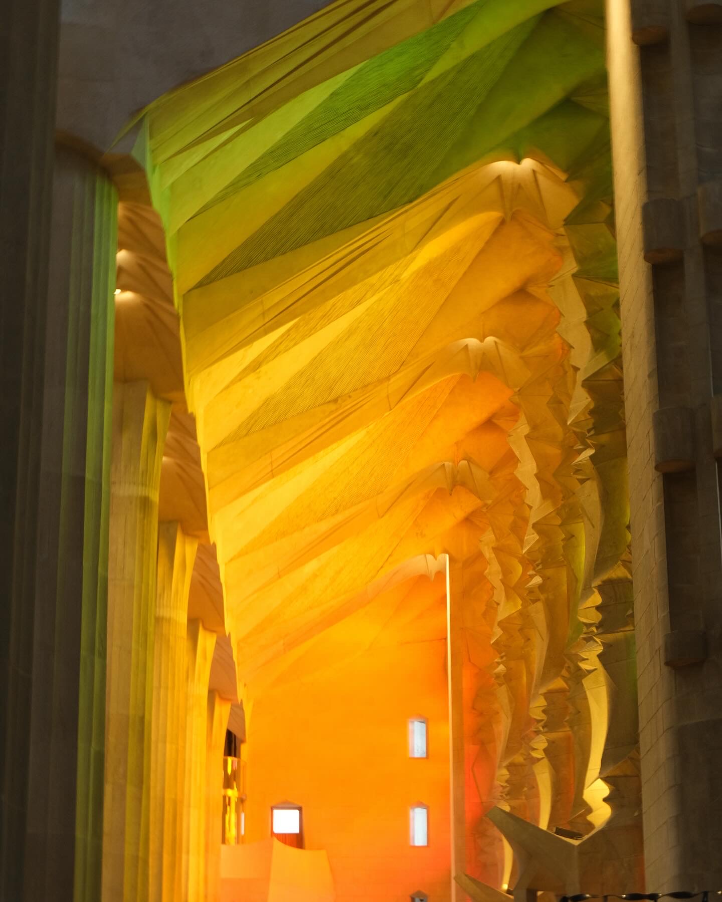 Sagrada Familia interior light