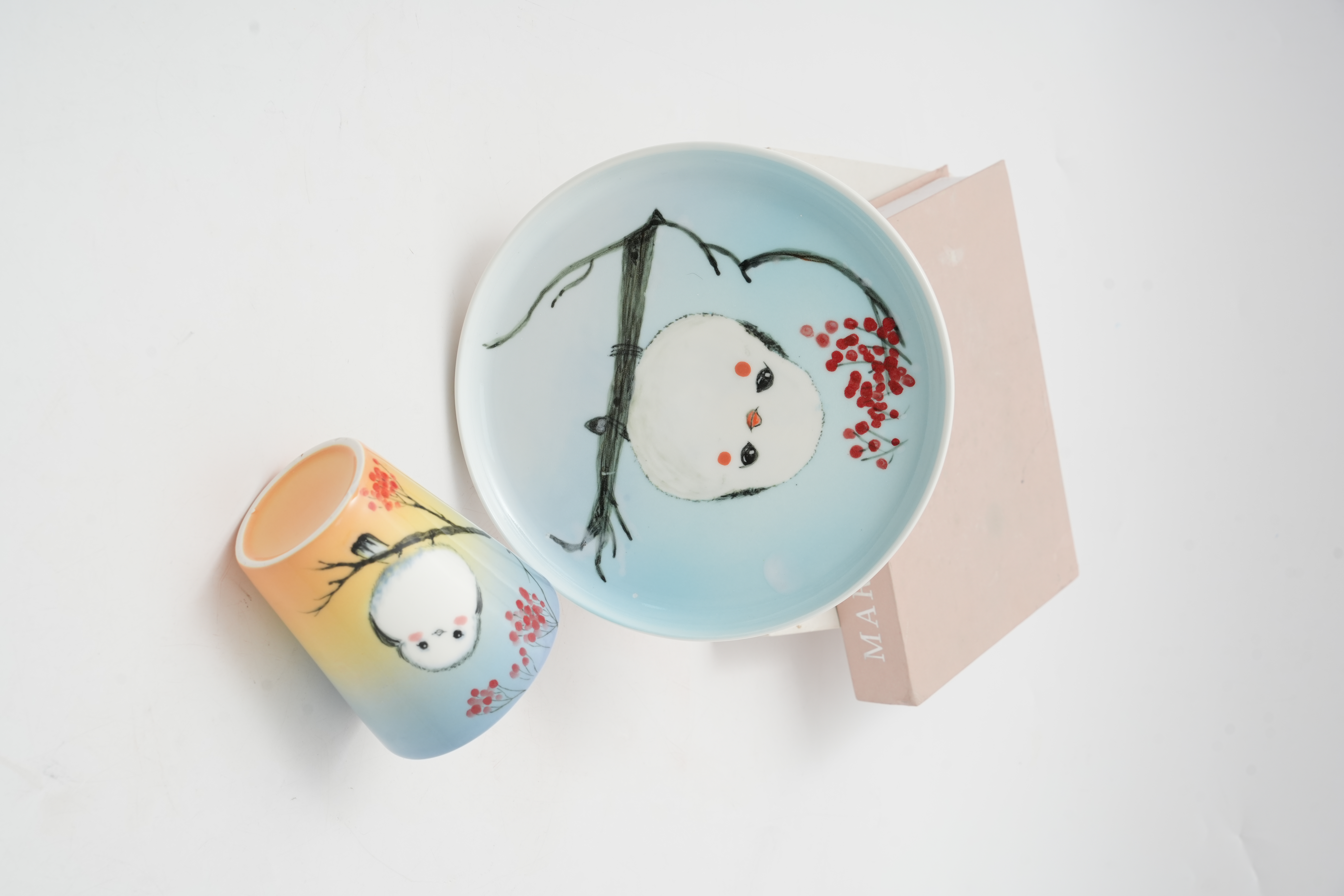 Ceramic plate and cup set