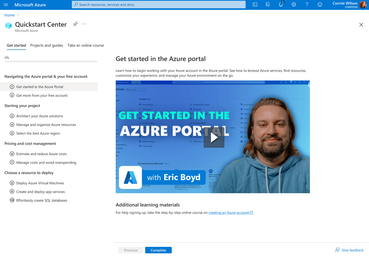 Video tutorial interface with Eric Boyd